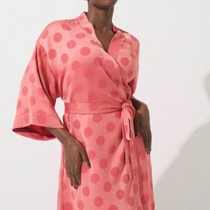 Soma Sensual Satin Robe, size S/M